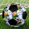 Soccer Ball Colorful Machine Stitched PVC Size 5 Team Training Competition Ready Durable High-Bounce Cool Sports Gift