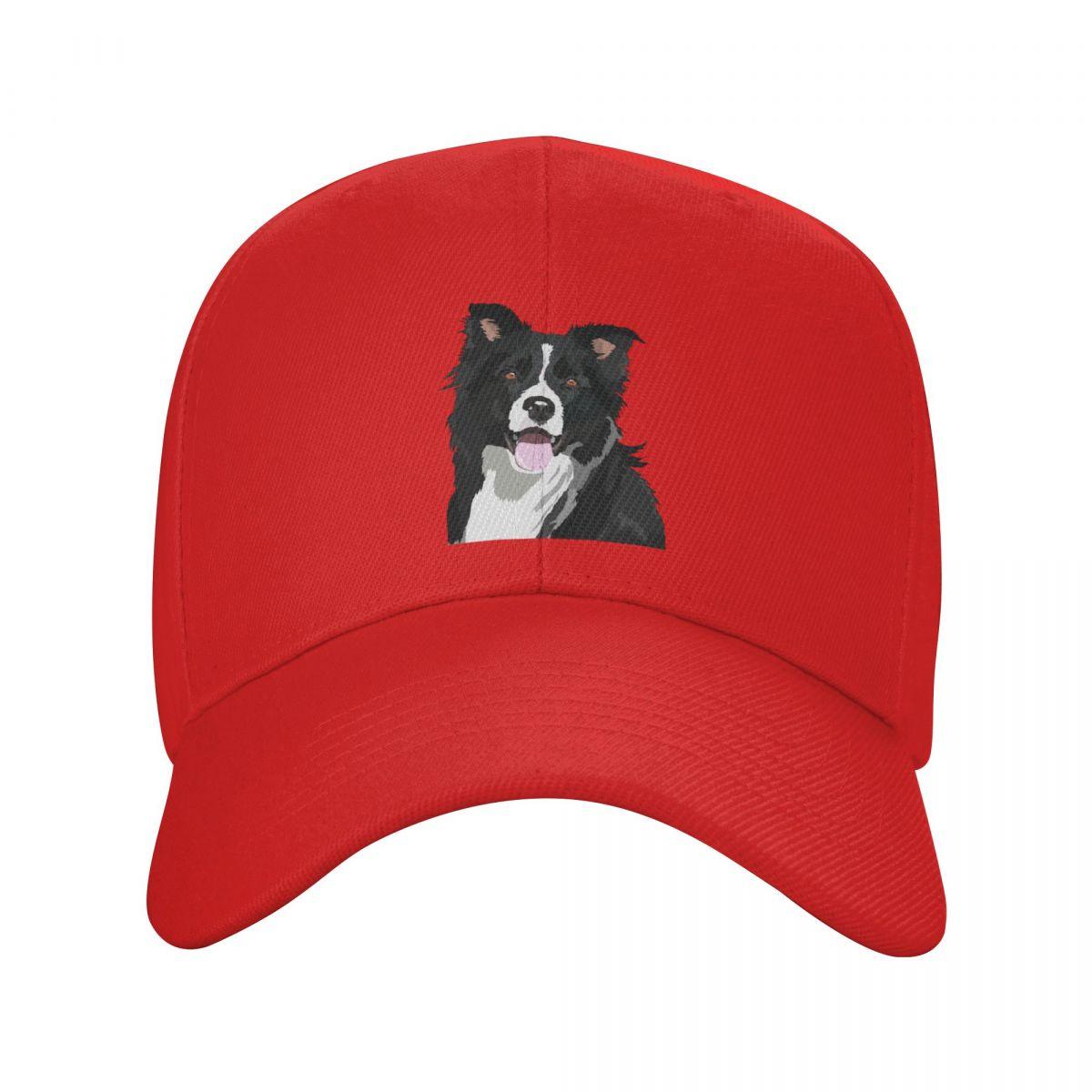 Personalized Border Collie Baseball Cap Unisex Women Breathable Pet Dog Gift Dad Hat Streetwear Snapback Hats Adjustable Cap