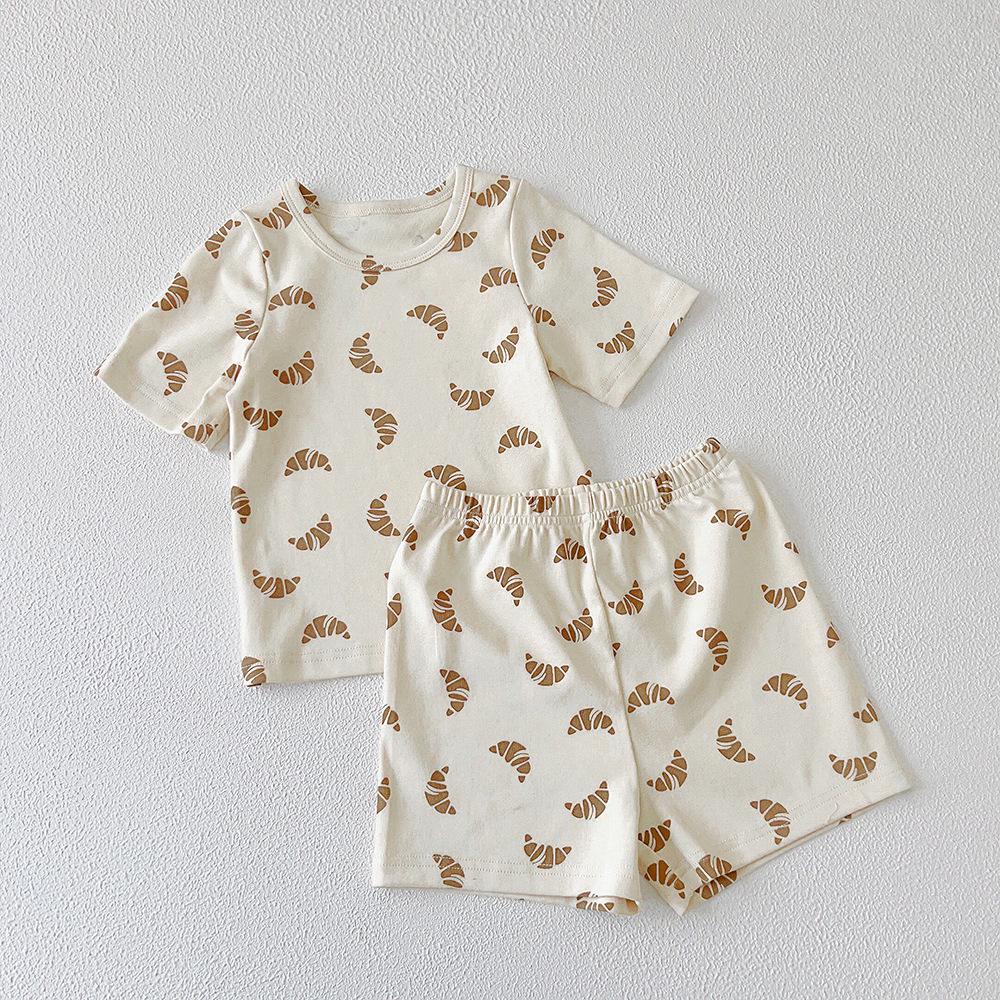 XG Kids' Summer Cotton Pajama Set - Short Sleeve Homewear for Children