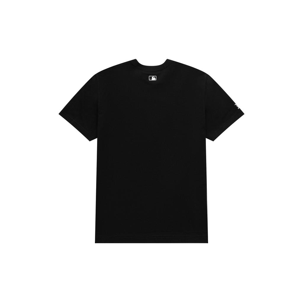 New MLB Drop Shoulder Sleeve T-Shirt Unisex Black 3ATSM0333-43BKS