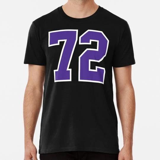 

Seventy Two Purple Jersey Number Sports 72 Size S to 5XL Made in the USA T shirt L