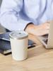 Wahei Freiz Antibacterial Tumbler, 440ml, Black, with Lid, Office Use, Hot/Cool, Vacuum Insulated, Zenkokin (RH-1599)