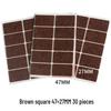 Self-Adhesive Protective Pads for Table and Chair Legs - Anti-Collision, Noise-Reducing, Solid Wood Furniture Cushioning