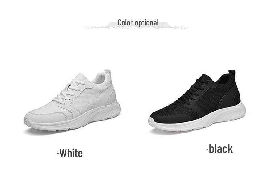 Men's Invisible Height-Increasing Shoes: 8cm, 10cm New Trendy Summer Breathable Thick Bottom Sports Shoes