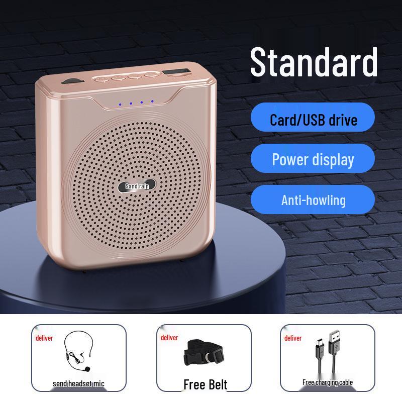 Compact Bluetooth Teacher Amplifier & Microphone for Classroom and Tour Guide Use