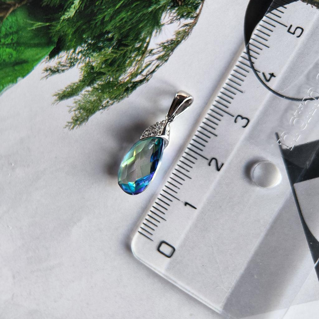 Серебряная подвеска с мистик топазом 3.365ct (2203797)