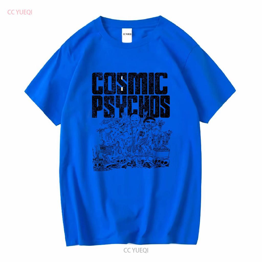 Seltenes Cosmic Psychos Band T-Shirt für Fans S4455 Lang- oder Kurzarm Vintage Gewaschen Dehnbar Weich Stylisch Atmungsaktiv Unisex