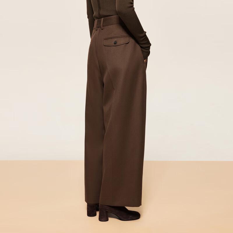 LESS 2024 Winter New Wide-Leg Commute Pants S