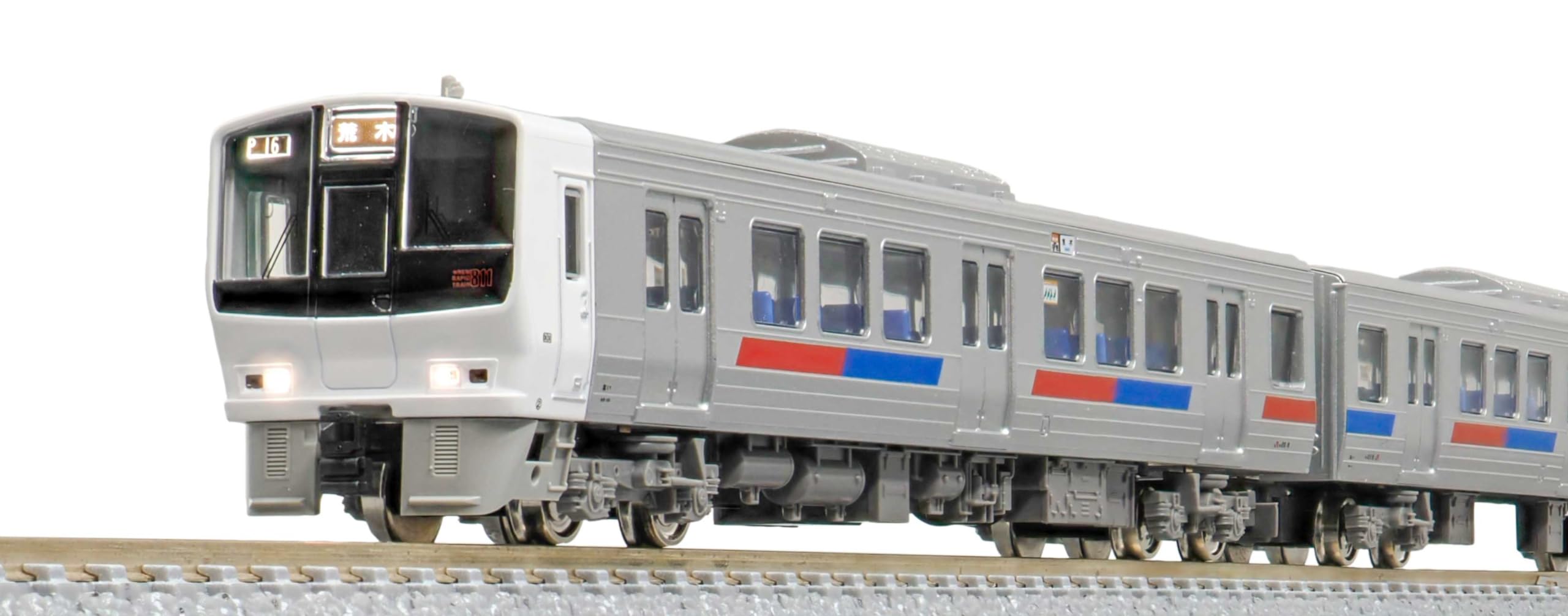 

Green Max N Gauge production limited JR Kyushu 811 series train set 50758 Railway model train [First specification] (100s + 0s) 8-car (with power) серебряный
