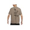 Nike Cartoon Print Crew Neck Short Sleeve T-Shirt Men Tops Olive-Grey DR8915-040