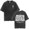 Salvation Jesus Paid It All T shirt Christian Bible Verse Mens Women Clothing Vintage Washed Tshirt Casual Cotton Tshirts Tops