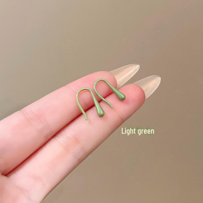 High-end Colorful Geometric Ceramic Earrings - Comfortable for Sleeping, Unique Design.