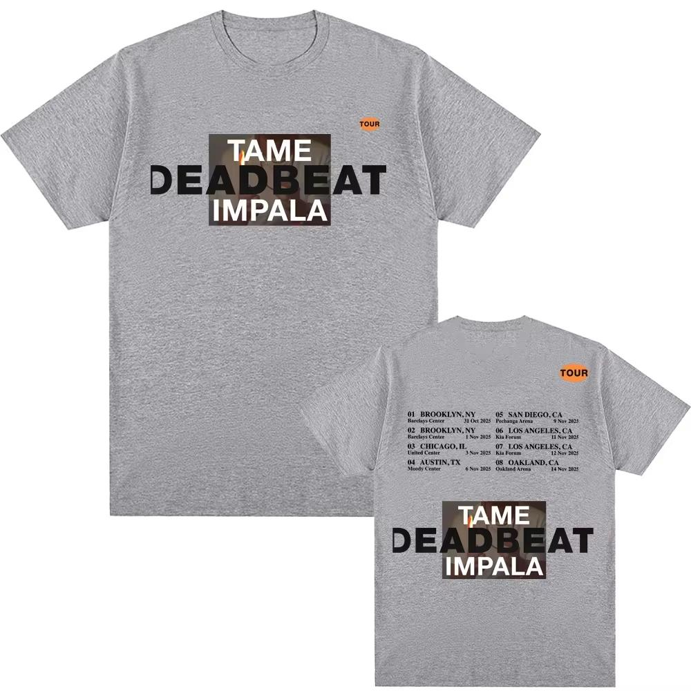 Summer Hot Sale Tame Impala Deadbeat Tour Rock Long Sleeve Unisex Loose Gothic Crew Neck Pure Fashion Unisex And Unisex TShirt