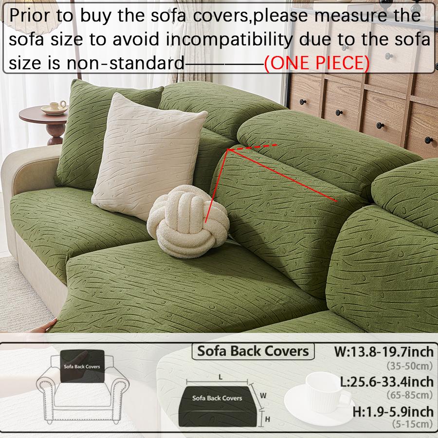 Jacquard Sofa Seat Cushion Cover Thicken Sofa Cover Sofa Slipcover Stretch Sofa Cover Pets Kid Furniture Protector For Home