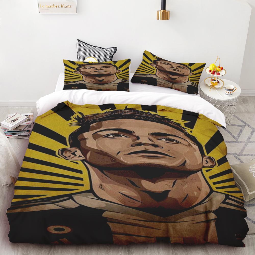 Duvet Cover Set Ronaldo Idol Football Star 3D Printed Soft Quilt Cover For Teens Kids Boys Girls Soft Bed Cover With Zipper