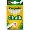 Crayola White Chalk 12 Pieces 510320 Non-Toxic Art Supplies
