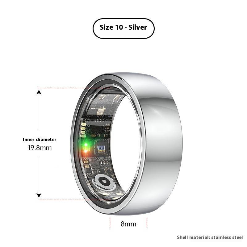 Anillo Inteligente Monitoreo de Frecuencia Cardíaca Oxígeno en Sangre Salud del Sueño Salud Anillo Inteligente Multifuncional