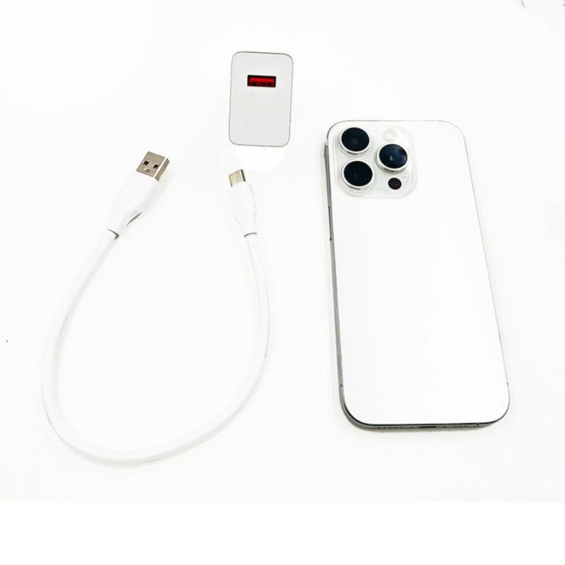 USB C to USB A Cable Bendable Rod USB C Cable for Fast Data Transfer and Fast Charging Androids Auto Cable 320mm