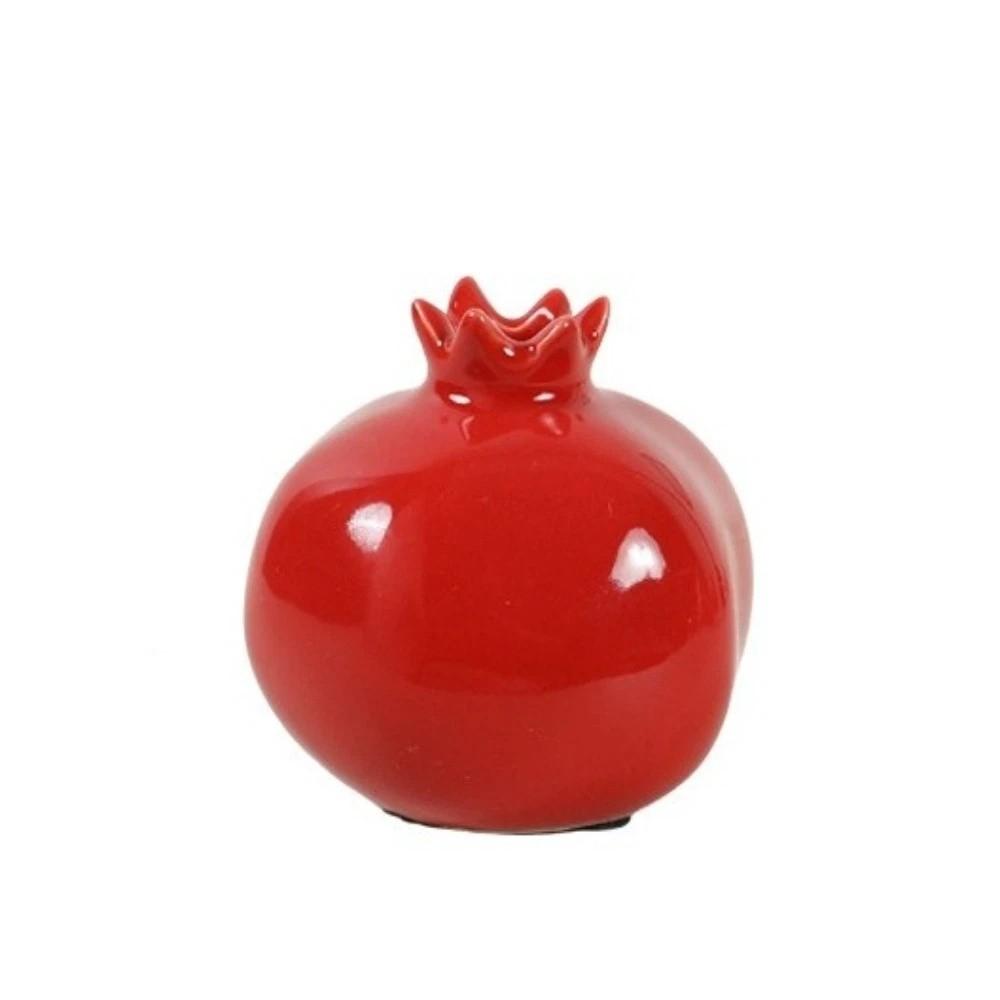 Ceramic Desk Vase Fruit Shaped Flower Arrangement Vase Simulated Pomegranate Vase Display Cabinet красный