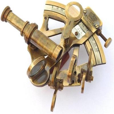 Maritimer Sextant aus Messing, maritimes Astrolabium, Marine fürs Büro, Geschenkartikel