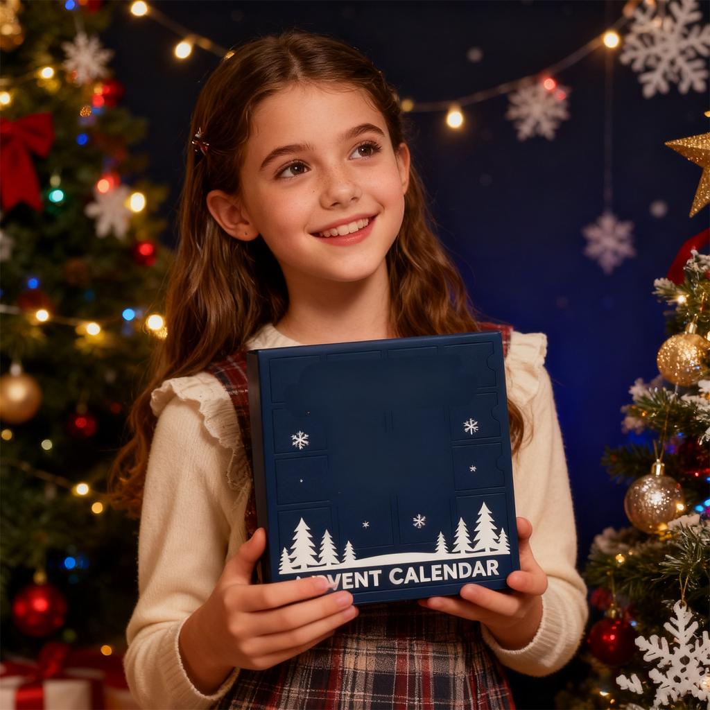 1pc 2D Christmas Gift Arrival Festival Calendar Christmas Tree Decoration Acrylic Pendant