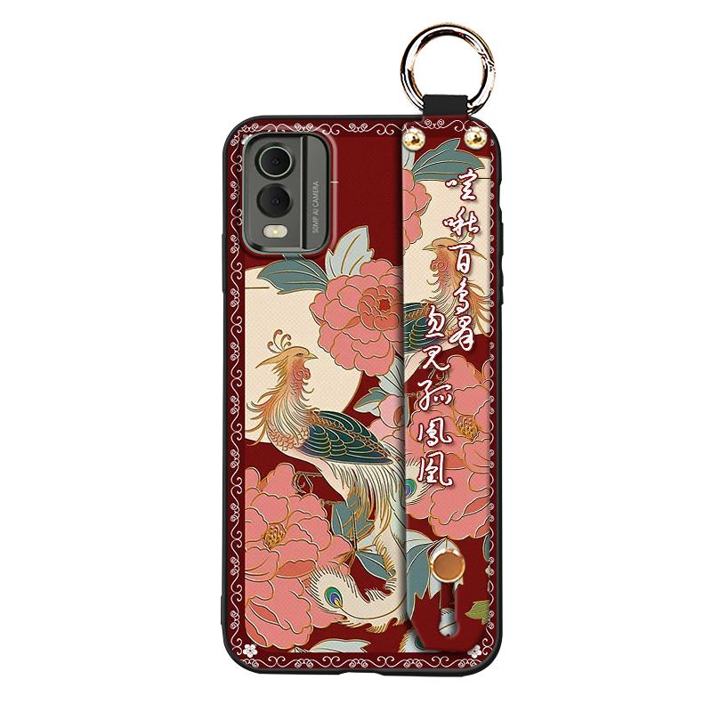 Ring Silikon Handyhülle Für Nokia C32 Handschlaufe Weiche Hülle Staubdicht Schmutzabweisend Für Mama Wasserdicht Langlebig Mode