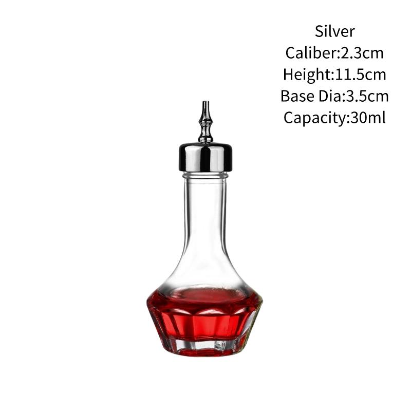 

Cocktail Bitters Bottles With Cap Vintage Glass With Stainless Steel Dasher Tops Kitchen Seasoning Tool Bar Bartender Accessory