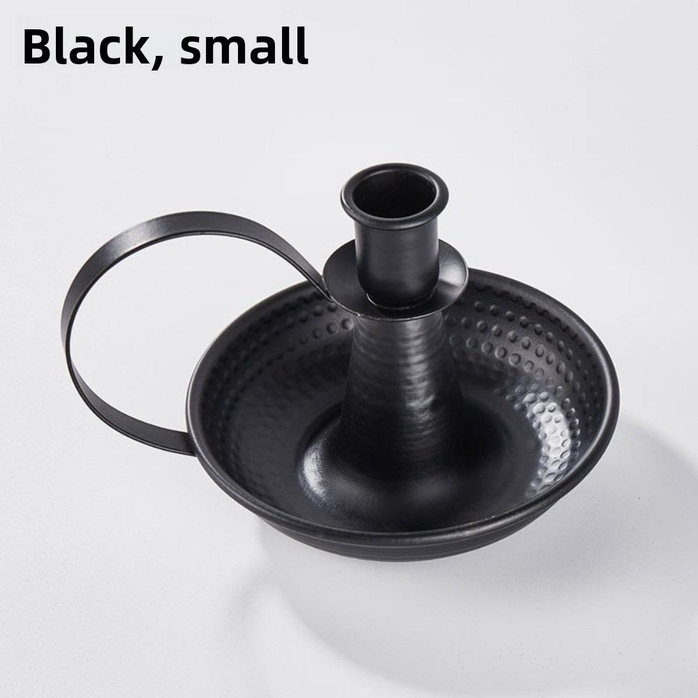 

New Vintage Elegant Tabletop Candle Holders Metal With Handle Home And Wedding Decoration Candlestick Holder Iron Candle Stand