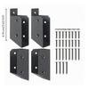 4 Pieces Deck Railing Connector Bracket Flush for Stair Railings
