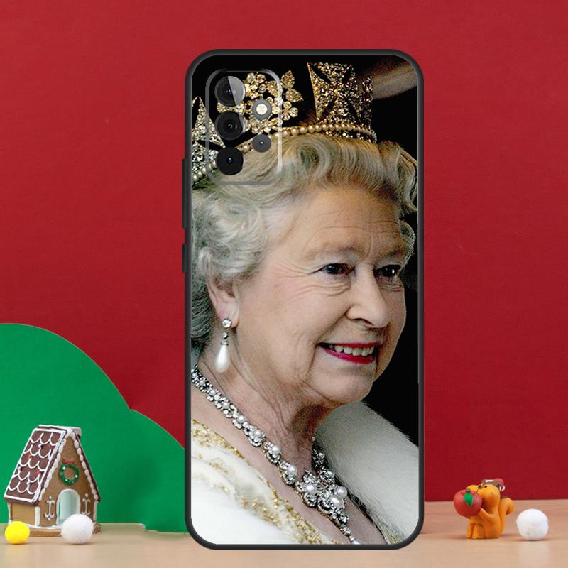 England Queen Elizabeth II Case For Samsung Galaxy A55 A52 A32 A12 A33 A06 A16 A26 A36 A56 A15 A53 A13 A34 A54 A14 A17