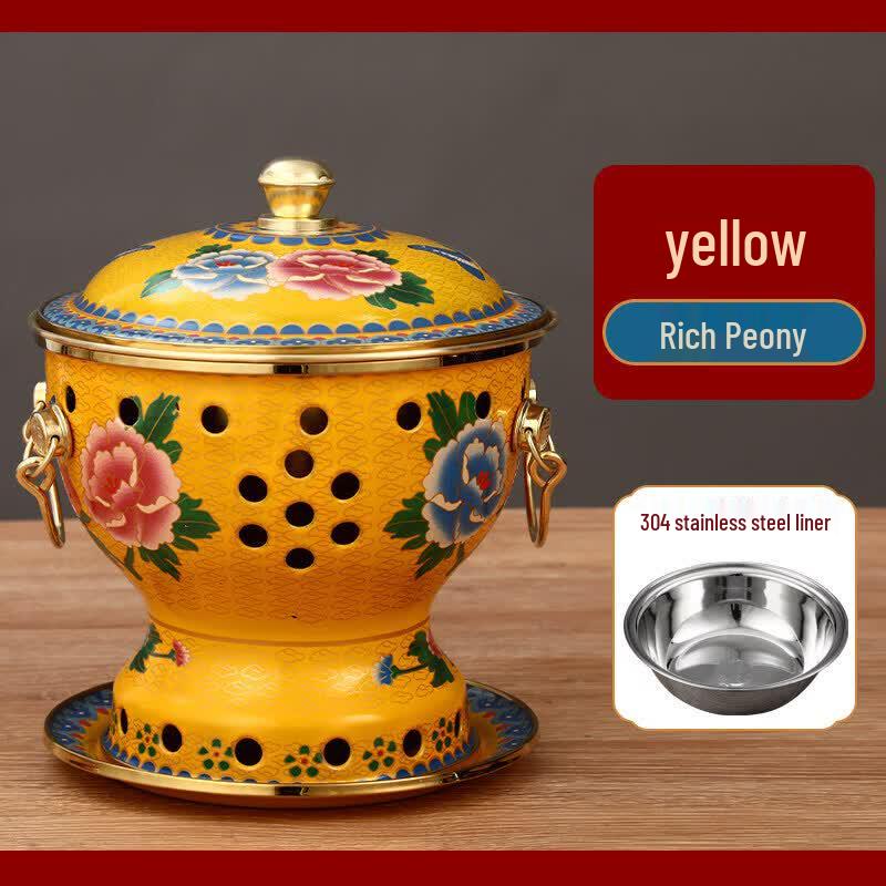 Qiwei Pure Copper Enamel Personal Hot Pot