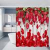 4 Piece Bathroom Decor Set With 70.8 Inch Shower Curtain Rug And Toilet Lid Cover