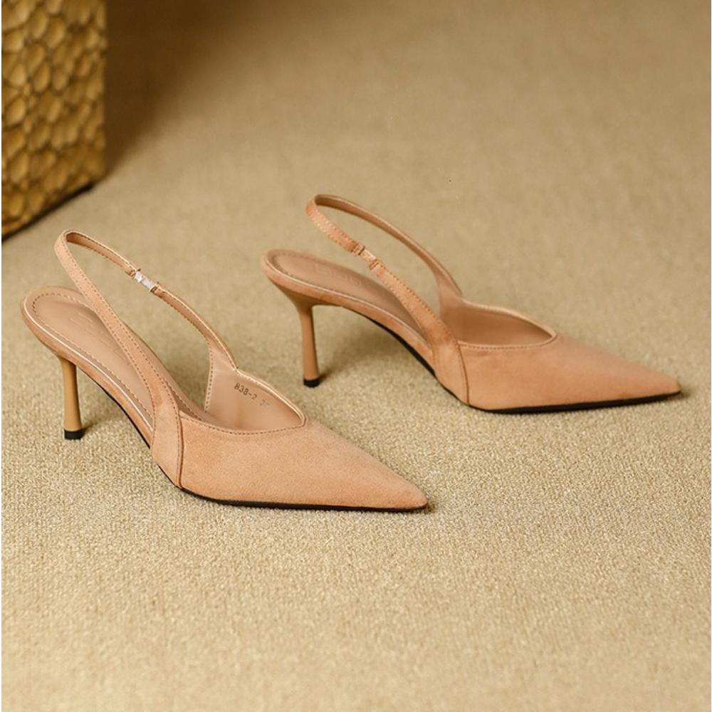 French Leopard Print High Heels Women's 2026 Summer Toe Sandals New Pointed Single Shoes for Womens Designer Sandals for Women