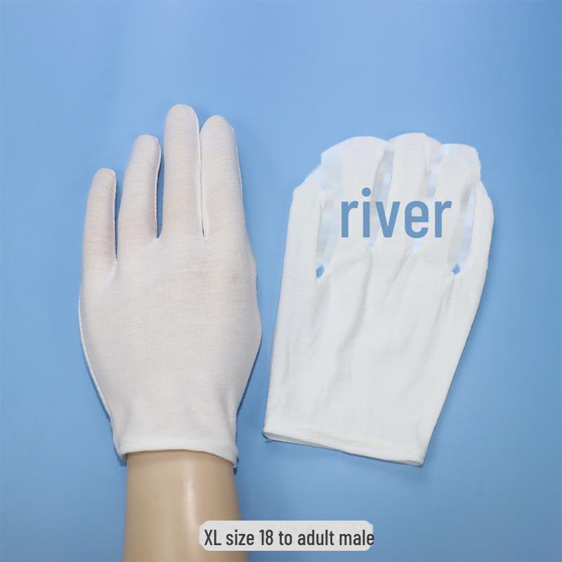 Mănuși pentru copii din bumbac alb pentru spectacole și evenimente sportive