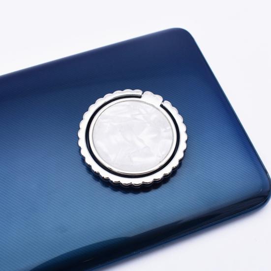 Finger Ring Holder 360 Degree Rotation Colorful Round Shell Pattern Phone Grip Finger