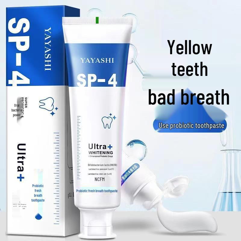 

Douyin SP-4 Bright White Toothpaste for Fresh Breath & Yellow Stain Removal 120g