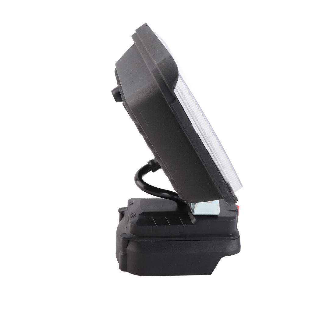 LED Arbeitsleuchte Doppelter USB-Ladeanschluss Multifunktionale Tragbare Outdoor-Flutlicht für BL1815