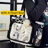 Japanese Girl Soft Girl Shoulder Bag JK Uniforms Transparent Ulzzang Ita Bag Student Commuting Tote Bag