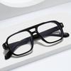 Stylish Square Double Bridge Glasses For Women & Men - Fashion Casual Blue Light Blocking & Business Eyewear