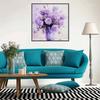 New Arrival 5D DIY Full Circle Diamond Painting "Purple Flower" Embroidery Cross Stitch Home Decor Gift