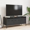 VidaXL TV Cabinet Black 101.5x39x43.5 Cm Cold-rolled Steel, TV Stand, TV Sideboard, Hi-fi Cabinet, TV Bench, Metal Cabinet, 851226