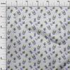 oneOone Georgette Viscose Gray Fabric Cactus Fabric For Sewing Printed Craft Fabric By The Yard 42 Inch