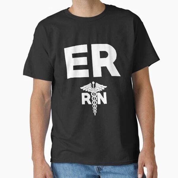 Emergency Room Registered Nurse Hospital Rn Staf Made In Usaaus Tshirt S2xl S