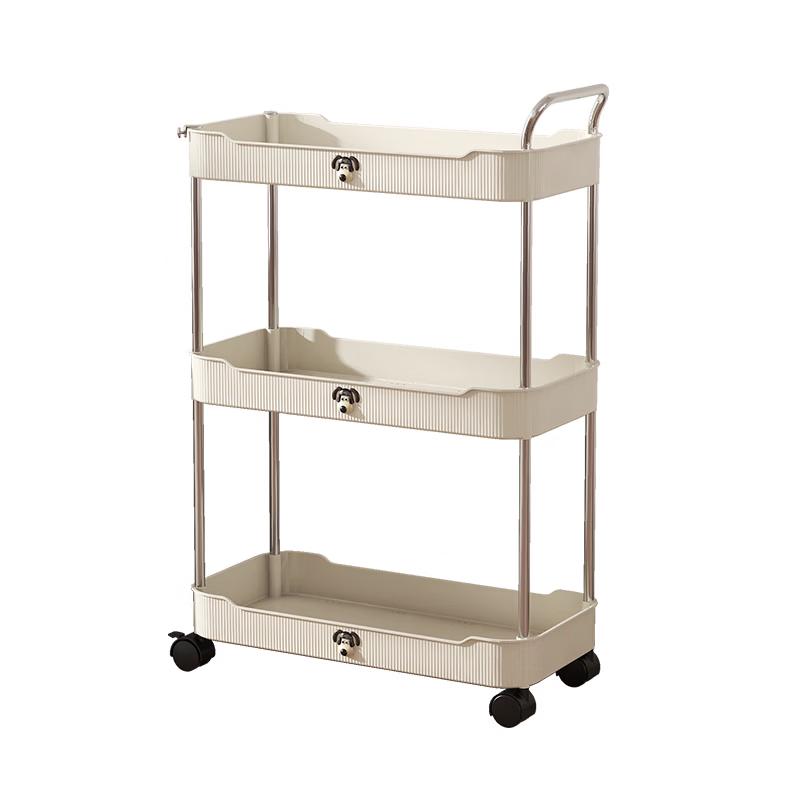 maxcook 3-Tier Rolling Kitchen Storage Cart