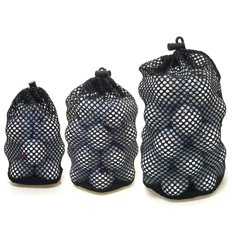 Nylon Golf Ball Storage Bag Closure Holds 48 56 15x28cm Purpose Sports Accessory