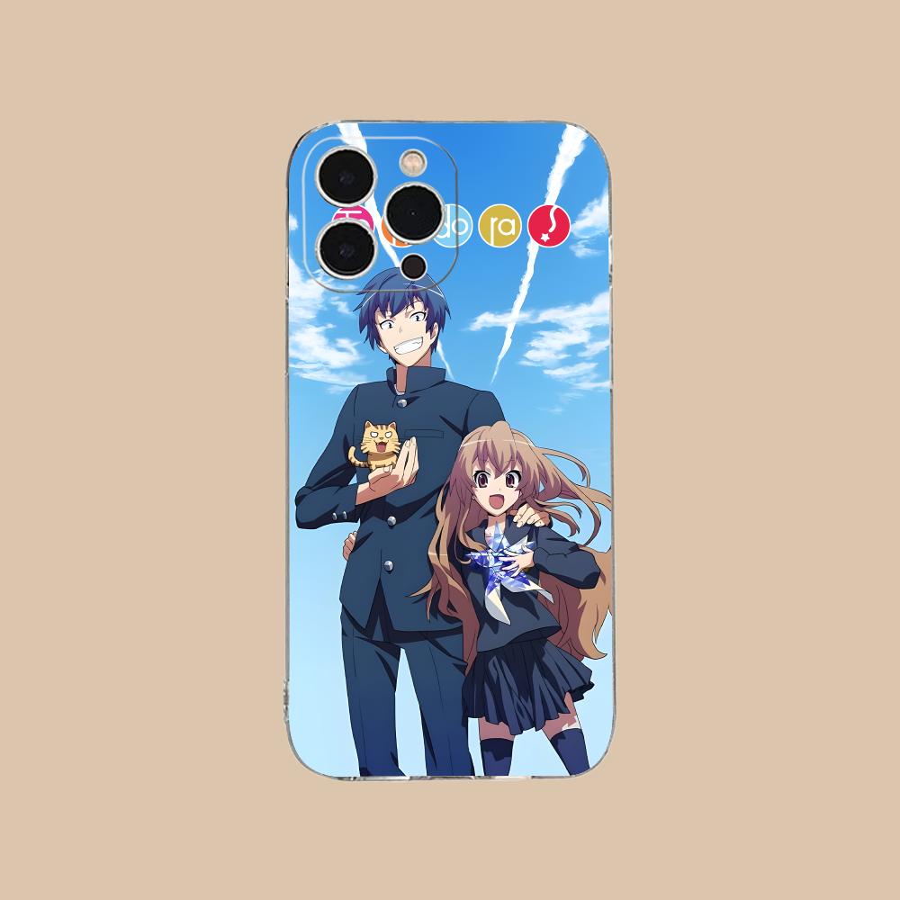 Anime Toradora Mobile Cell Phone Case for iPhone 17 16 15 14 13 12 11 X XR XS Air Pro Max Plus Mini Clear Colorful Cover Luxury
