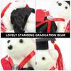 10 pcs/set Graduation Ceremony Mini Bear Flower Bouquet Doctor Cap Bear Toy  Birthday Gift