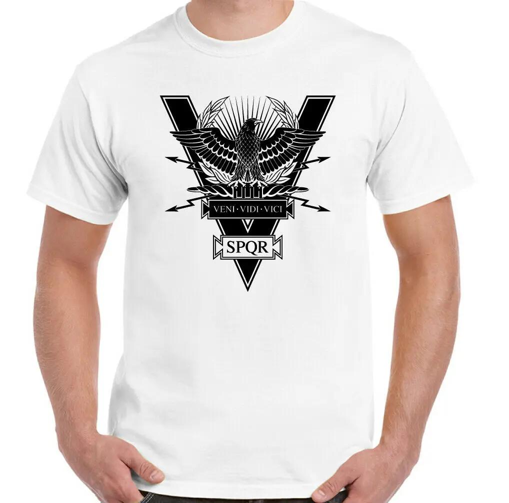 Roman Empire SPQR Roman legion Eagle TShirt 100 Cotton ONeck Summer Short Sleeve Casual Mens Tshirt Size S3XL