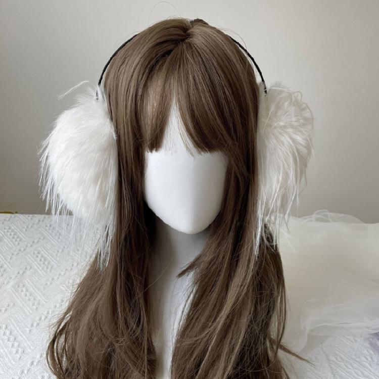 Lovely Winter Earmuffs Warm Long Plush Ear Warmers Adult Student Girl Ear Covers