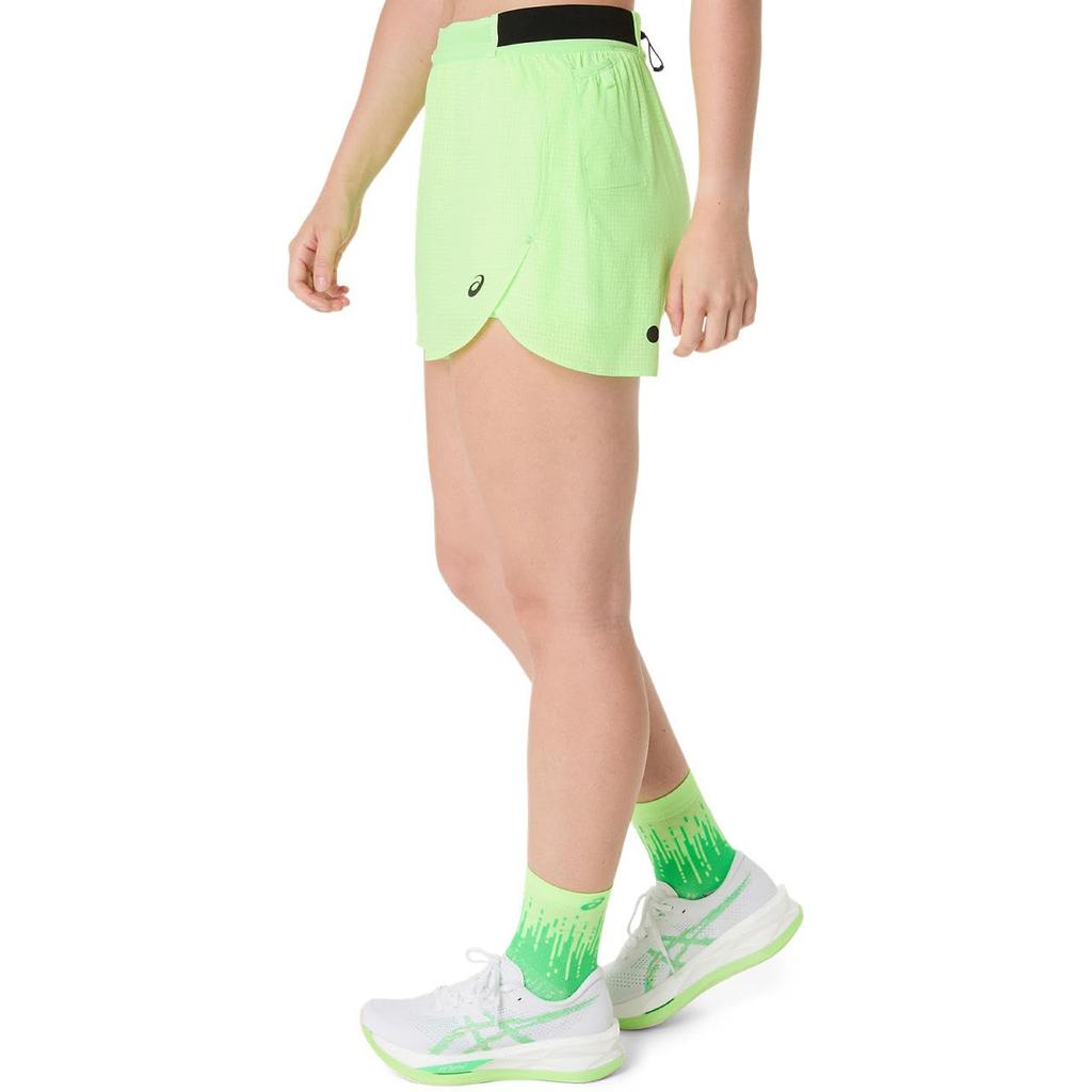 Asics Running Wear METARUN Split Shorts 2012D349 Women's 300 (Illuminate Green) M